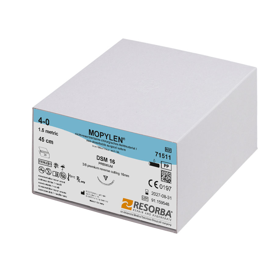 MOPYLEN DSM 16 4/0=1,5 blau monofil,