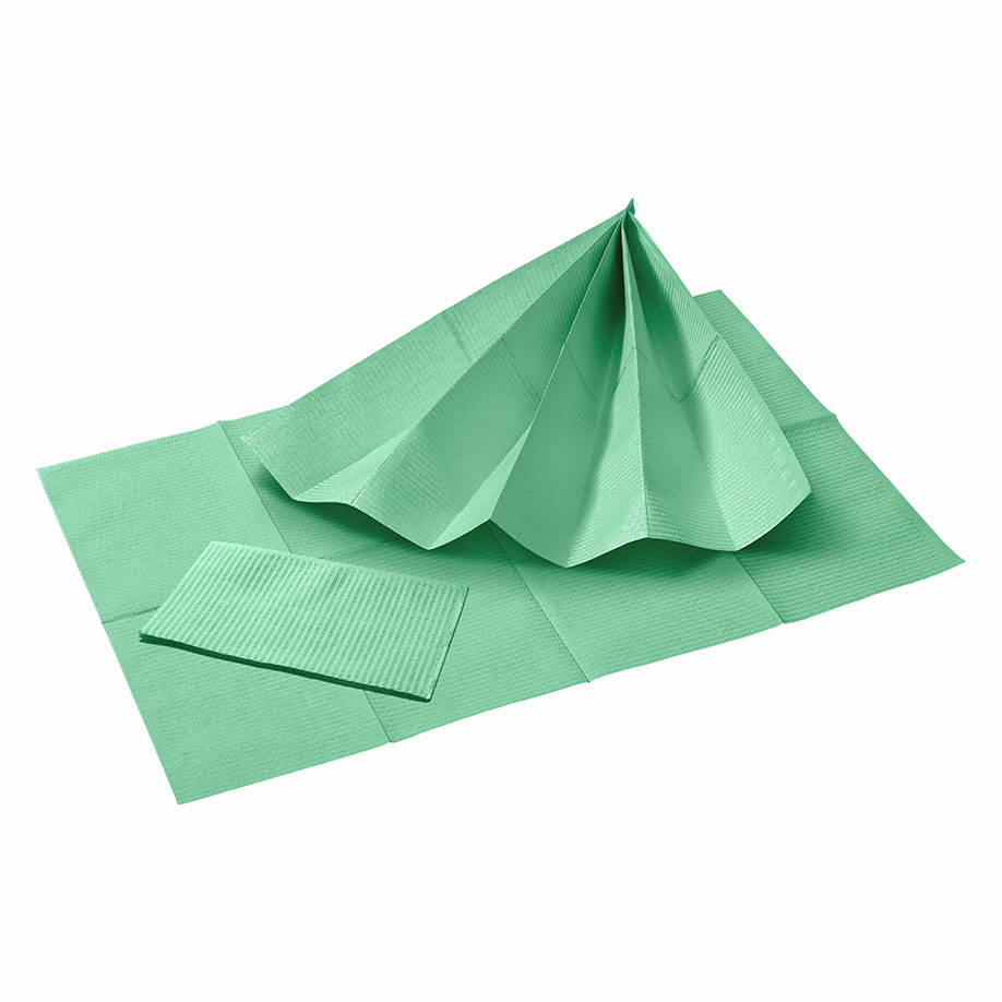 Patientenservietten, emerald green,