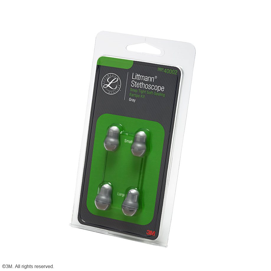 3M Littmann Ersatzteil-Set Softoliven grau (1 Paar groß + 1 Paar klein)