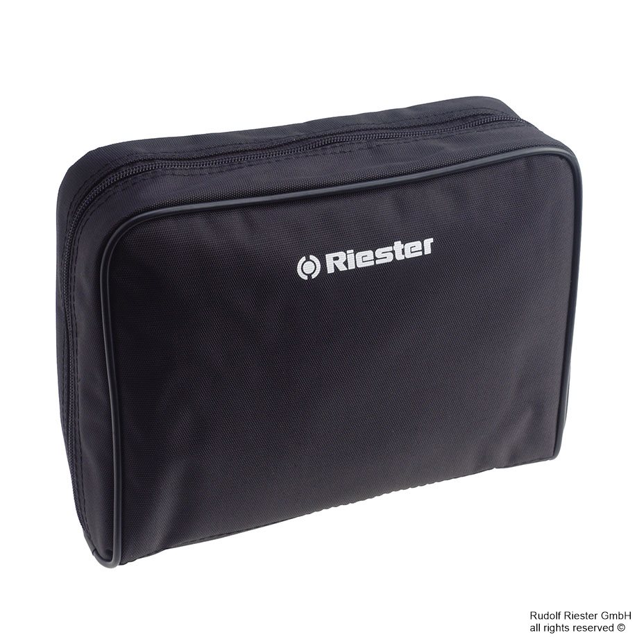Nylontasche gepolstert mit Reißverschluss, schwarz