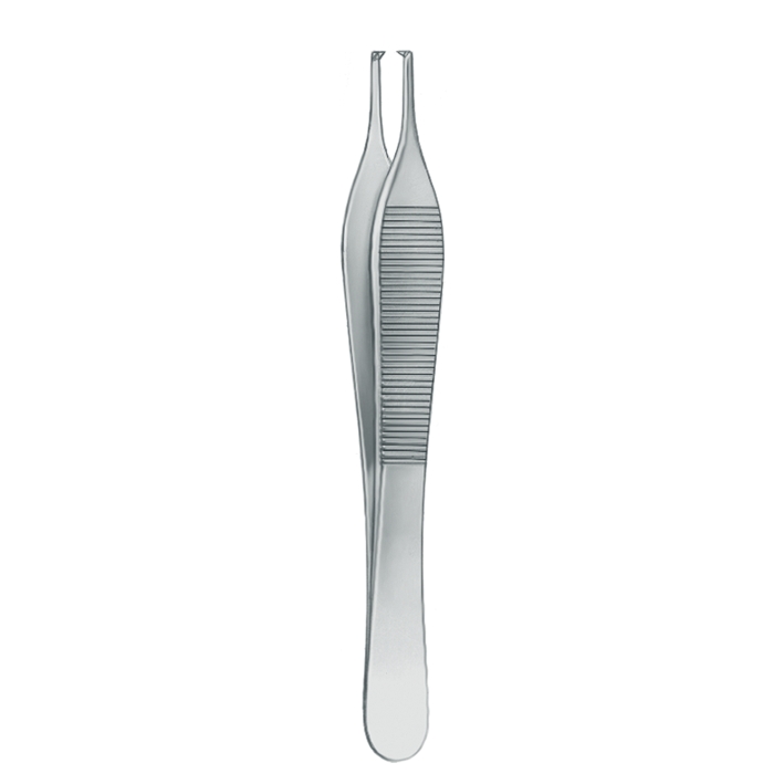 chir. Pinzette nach Adson, 1 x 2 Zähne, 12 cm