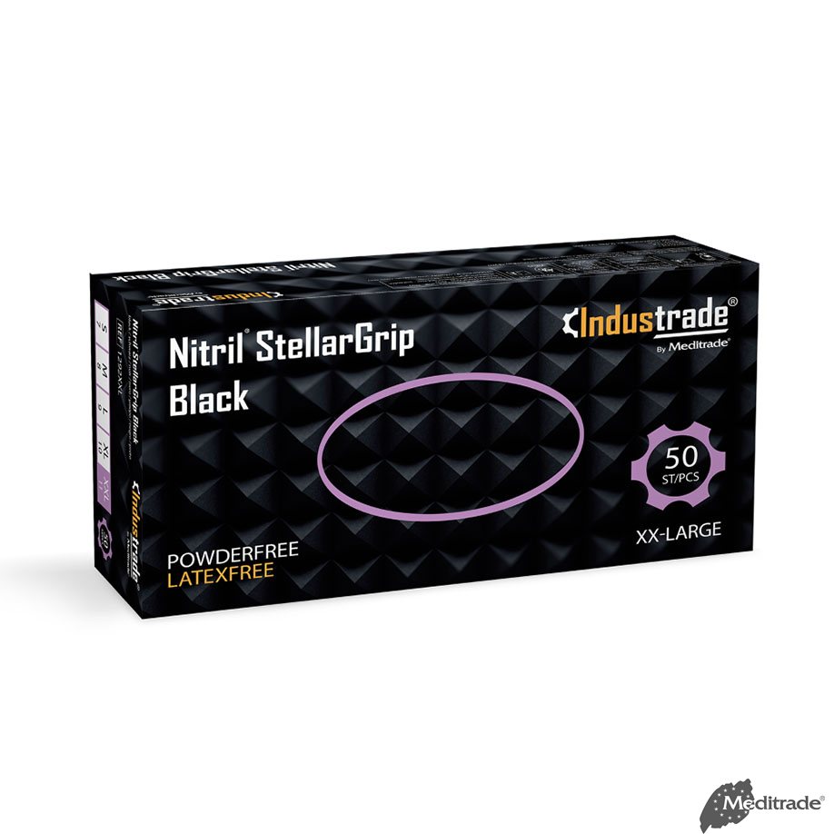Nitril StellarGrip schwarz E.-Schutzhandschuhe Gr. XXL (50 Stck.)