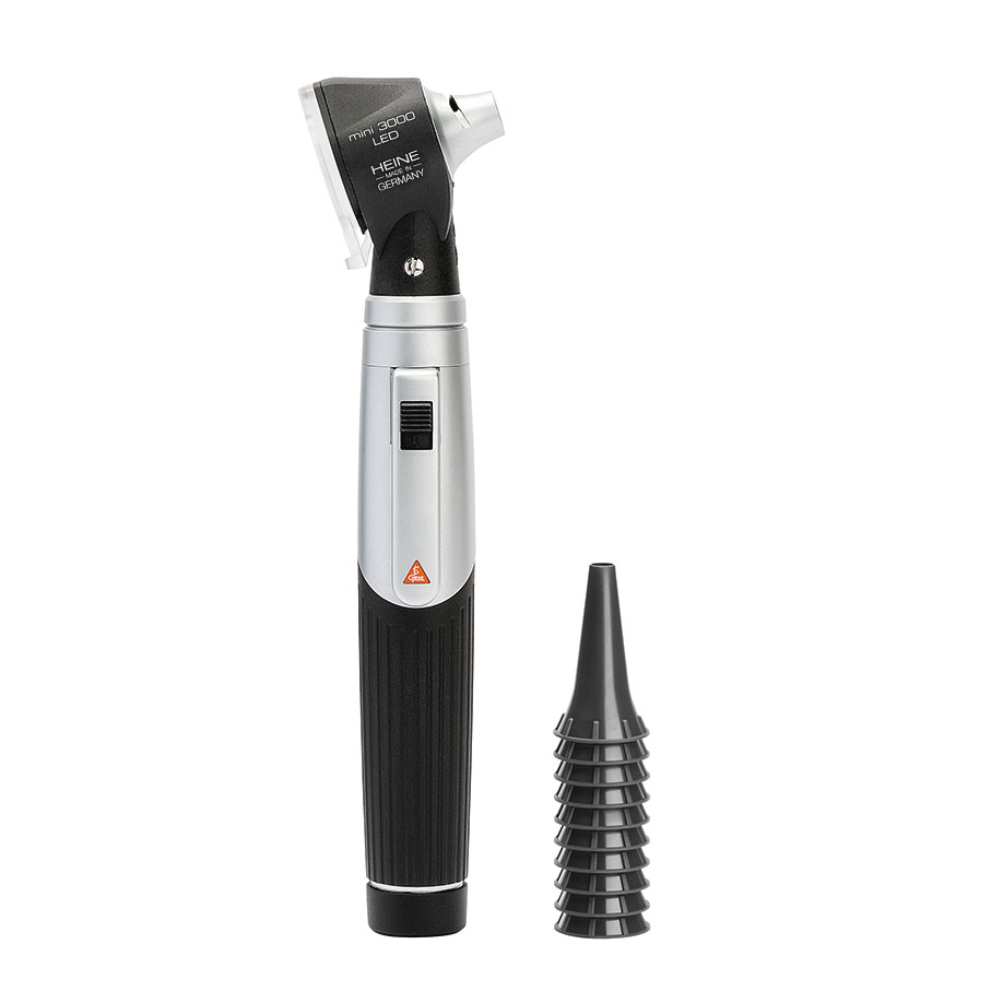 mini 3000 Otoskop 2,5 V LED, schwarz