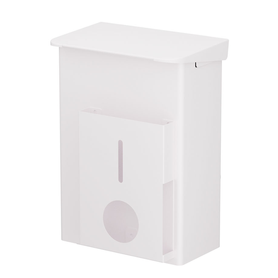 ingo-man Hygiene-Abfallbox 6 Ltr. AB 6 HB Universal P IW, Aluminium, weiß pulverbeschichtet (RAL 9010)