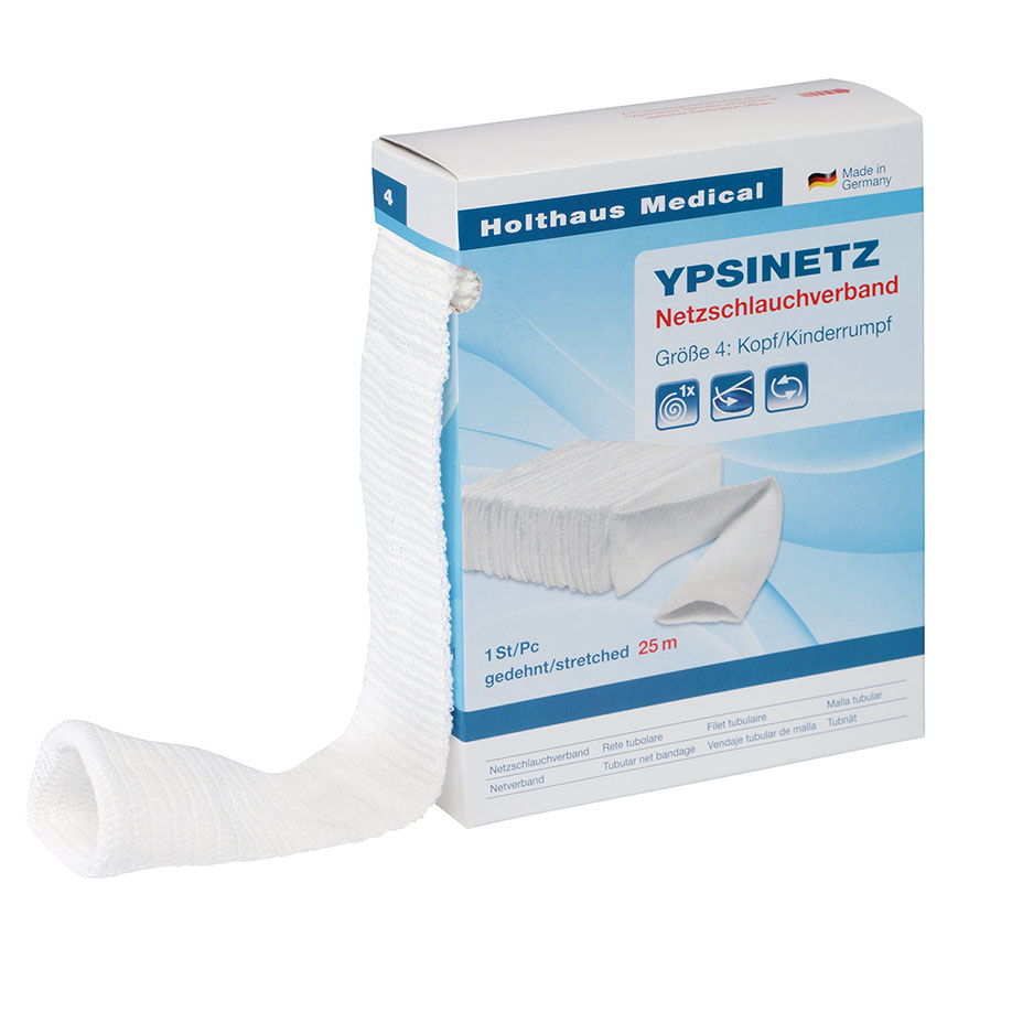 YPSINETZ Netzschlauchverband 25 m Gr. 4, Kopf/Kinderrumpf