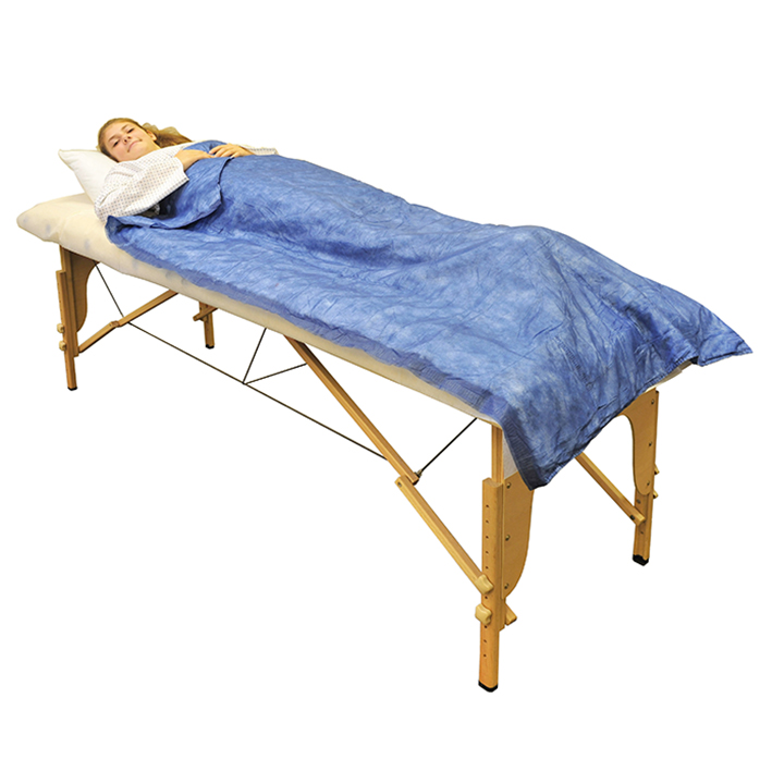 Vlies-Einmaldecke 190 x 110 cm blau