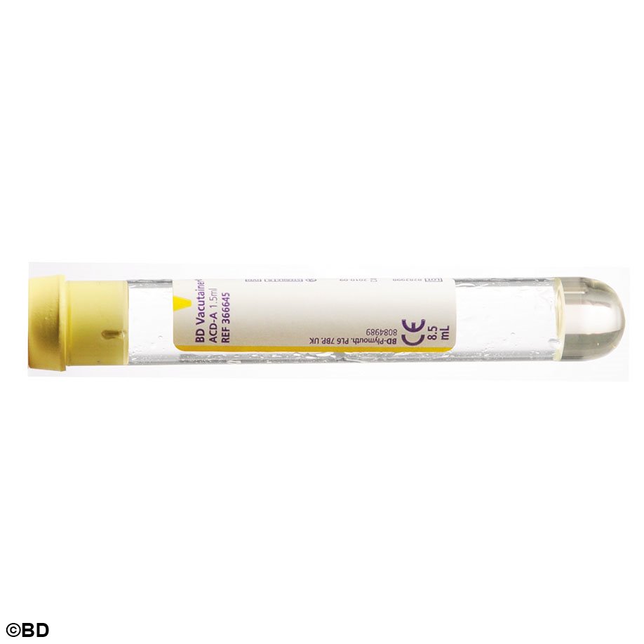 BD Vacutainer ACD Glasröhrchen 8,5 ml, für die Blutgruppenbestimmung