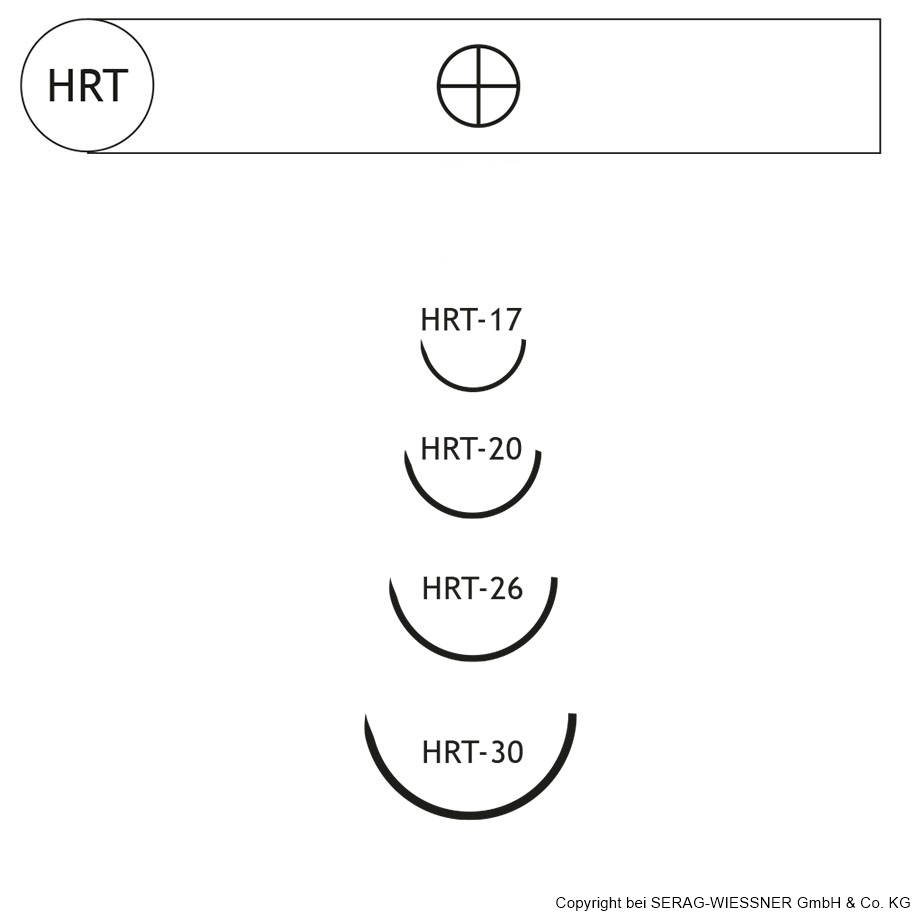 TERYLENE HRT-26 2/0=3 grün, Nahtmaterial Fadenlänge 75 cm (24 Stck.)