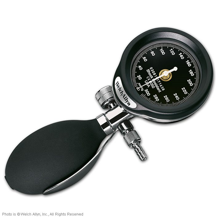 DuraShock DS55 Manometer allein Ø 50 mm, verchromt, 1-Schlauch, ohne Manschette