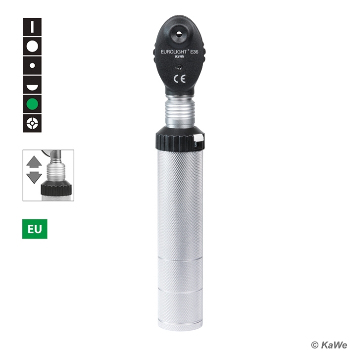 KaWe EUROLIGHT E36 Ophthalmoskop 2,5 V,