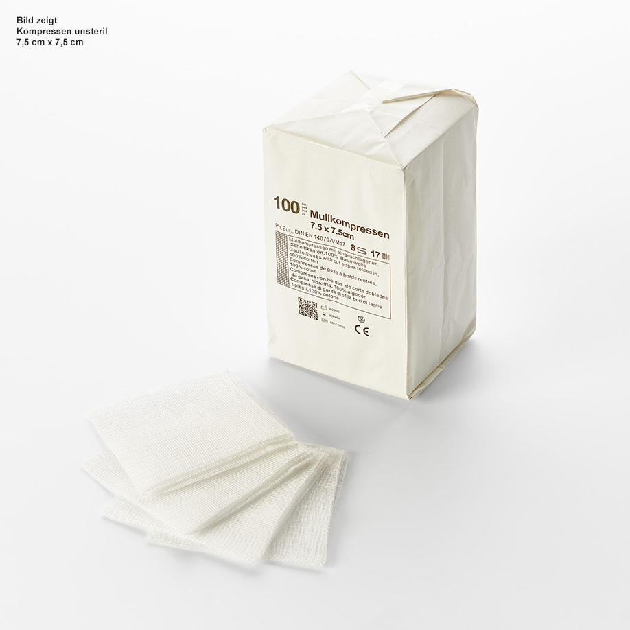 miro-mullkompressen 8-fach, unsteril,